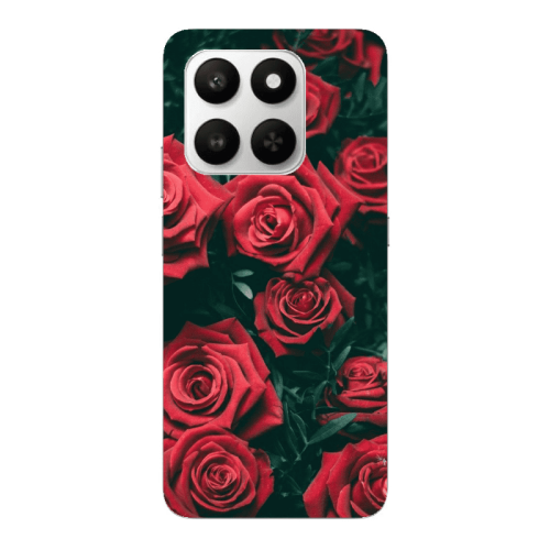 Honor Magic 400 Smart Red Roses Transparent Silicone TPU Θήκη
